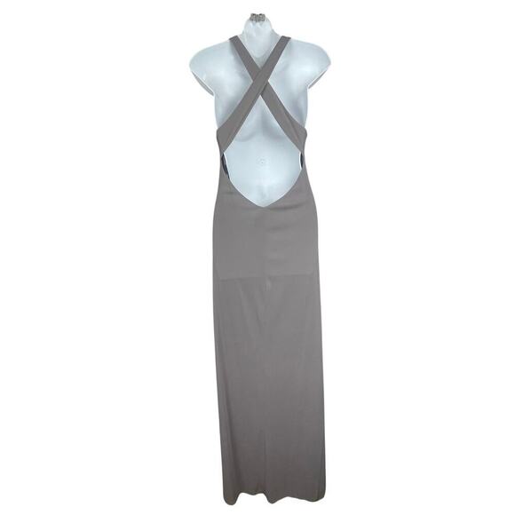 Laundry by Shelli Segal Formal Dress Size 10 – Taupe, Open Crisscross Back - Picture 5 of 8
